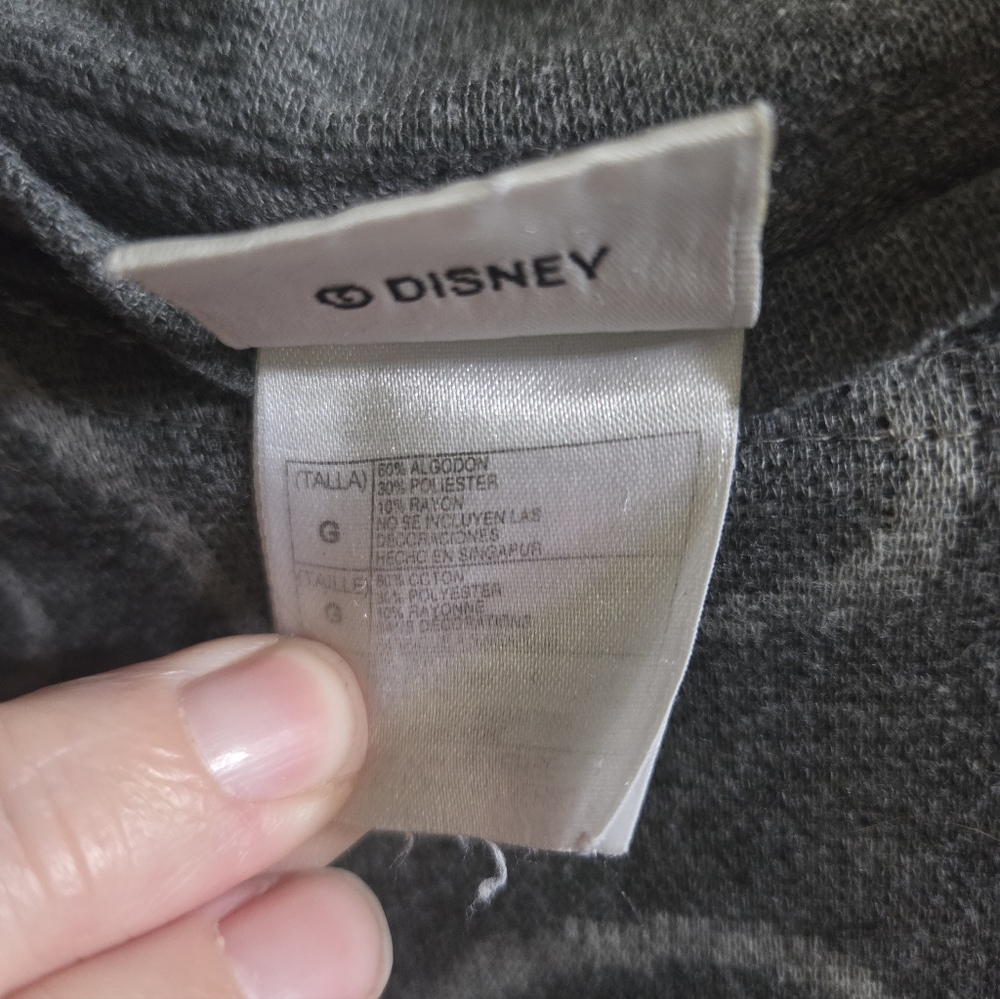 Gray Mickey and Pluto Sweatshirt Disney Large - Picture 3 of 4